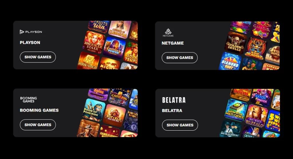 Software Partners at Level Up casino Australia