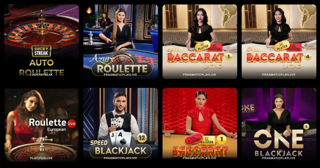 Level Up Casino Live Games