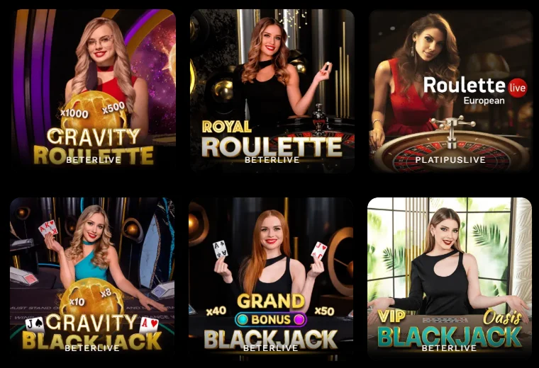 Live Games with Roulette and Blackjack at LevelUp Casino Online
