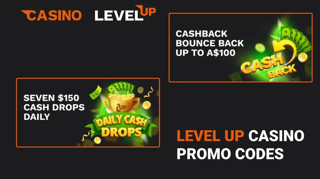 Level Up Casino Promo Code Intro Image