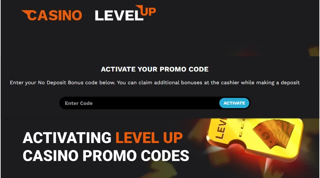 Example of Activating Level Up Casino Bonus Codes