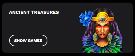 Ancient Treasures slots used in Level Up Pokies